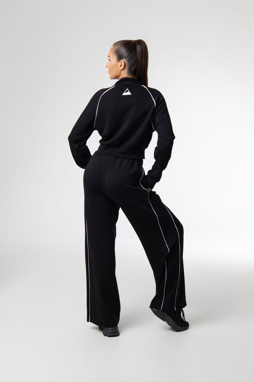 Tracksuit - NOAK SPORT - Noak Nova Tracksuit | Cropped Jacket & Wide Leg Pants Set | Relaxed Fit