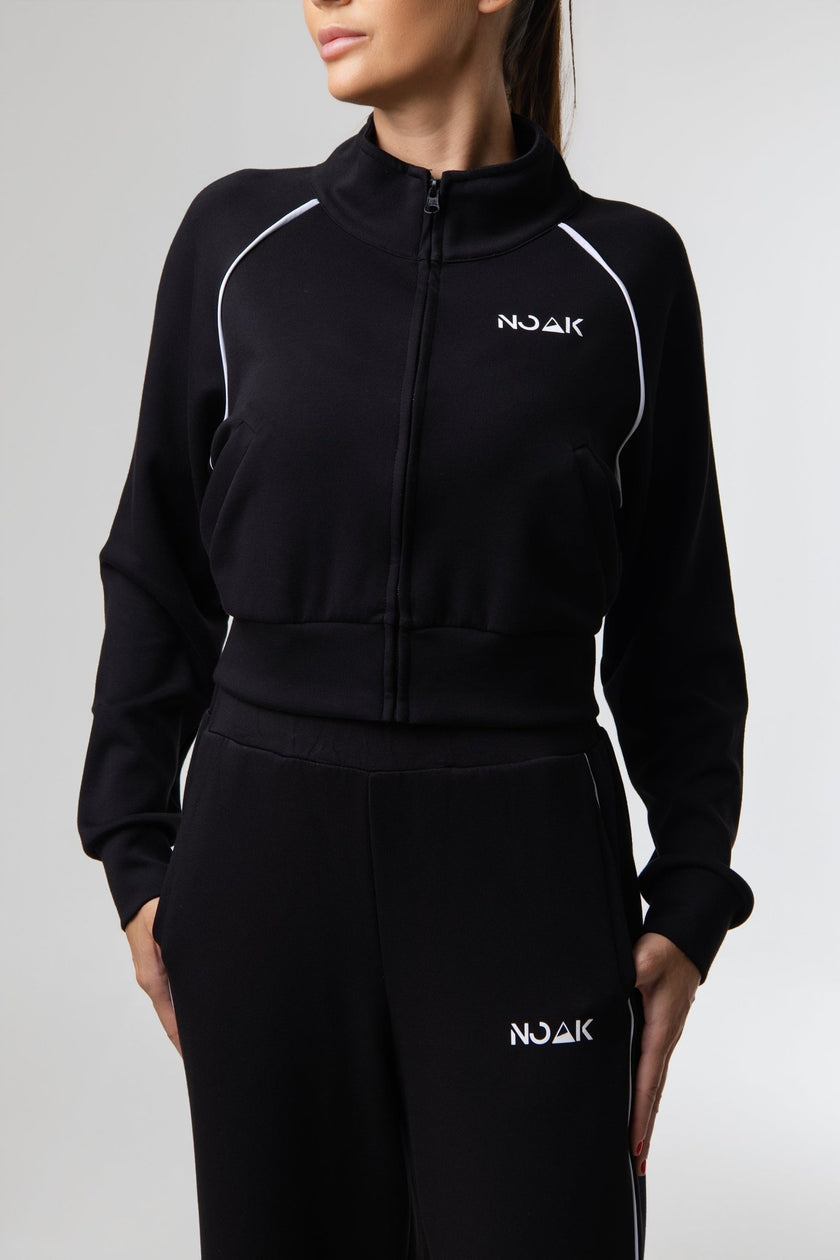 Tracksuit - NOAK SPORT - Noak Nova Tracksuit | Cropped Jacket & Wide Leg Pants Set | Relaxed Fit