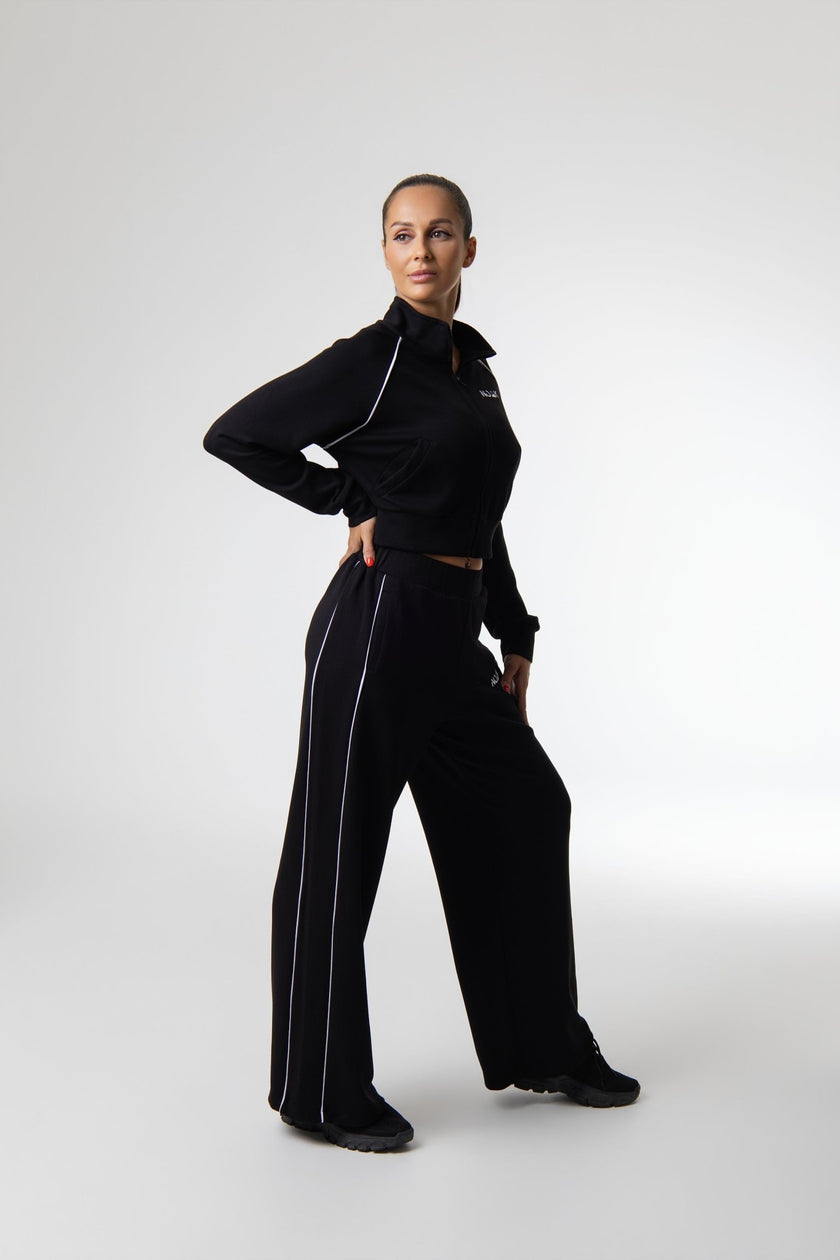 Tracksuit - NOAK SPORT - Noak Nova Tracksuit | Cropped Jacket & Wide Leg Pants Set | Relaxed Fit