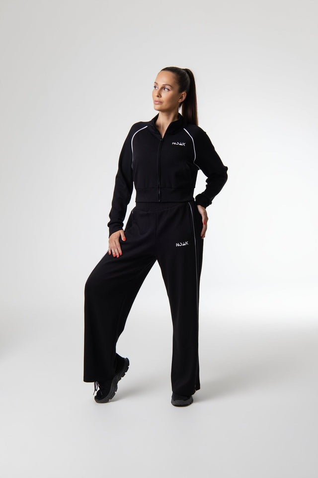 Tracksuit - NOAK SPORT - Noak Nova Tracksuit | Cropped Jacket & Wide Leg Pants Set | Relaxed Fit