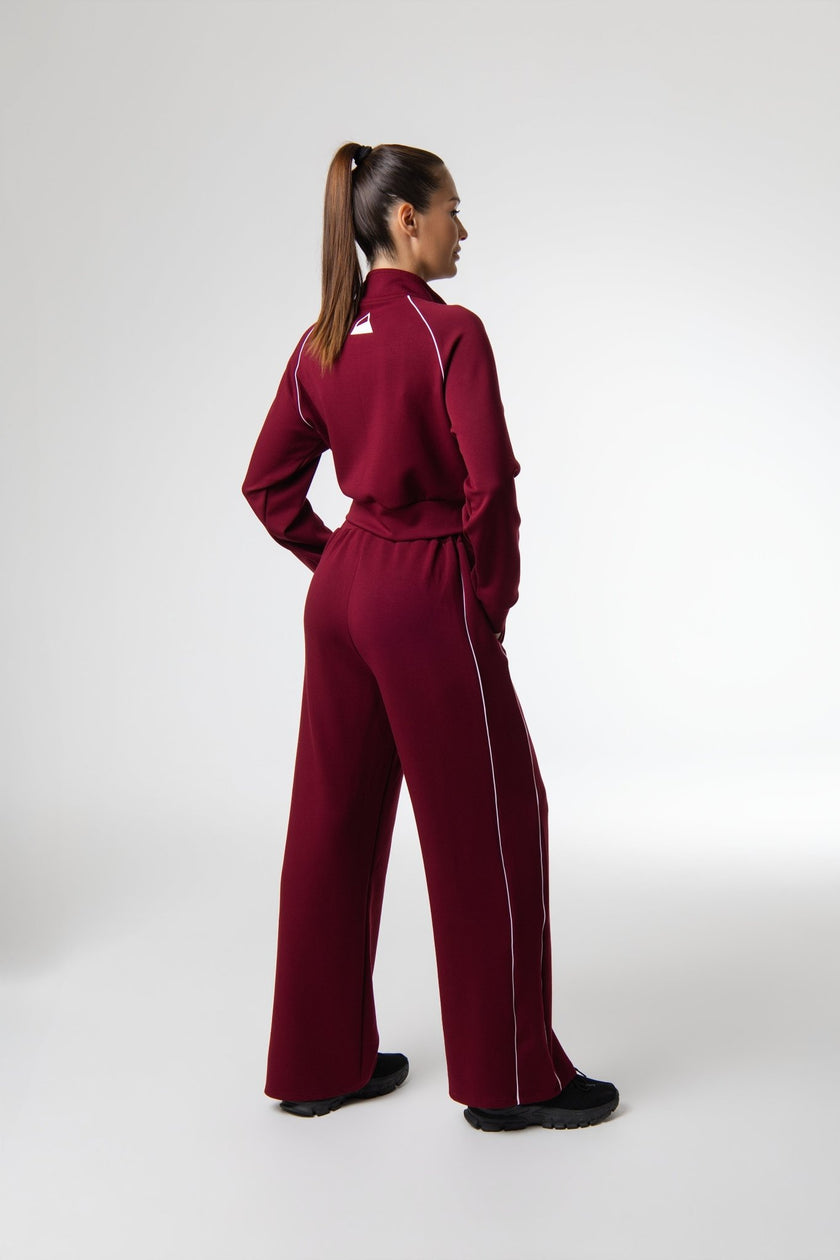 Tracksuit - NOAK SPORT - Noak Nova Tracksuit | Cropped Jacket & Wide Leg Pants Set | Relaxed Fit